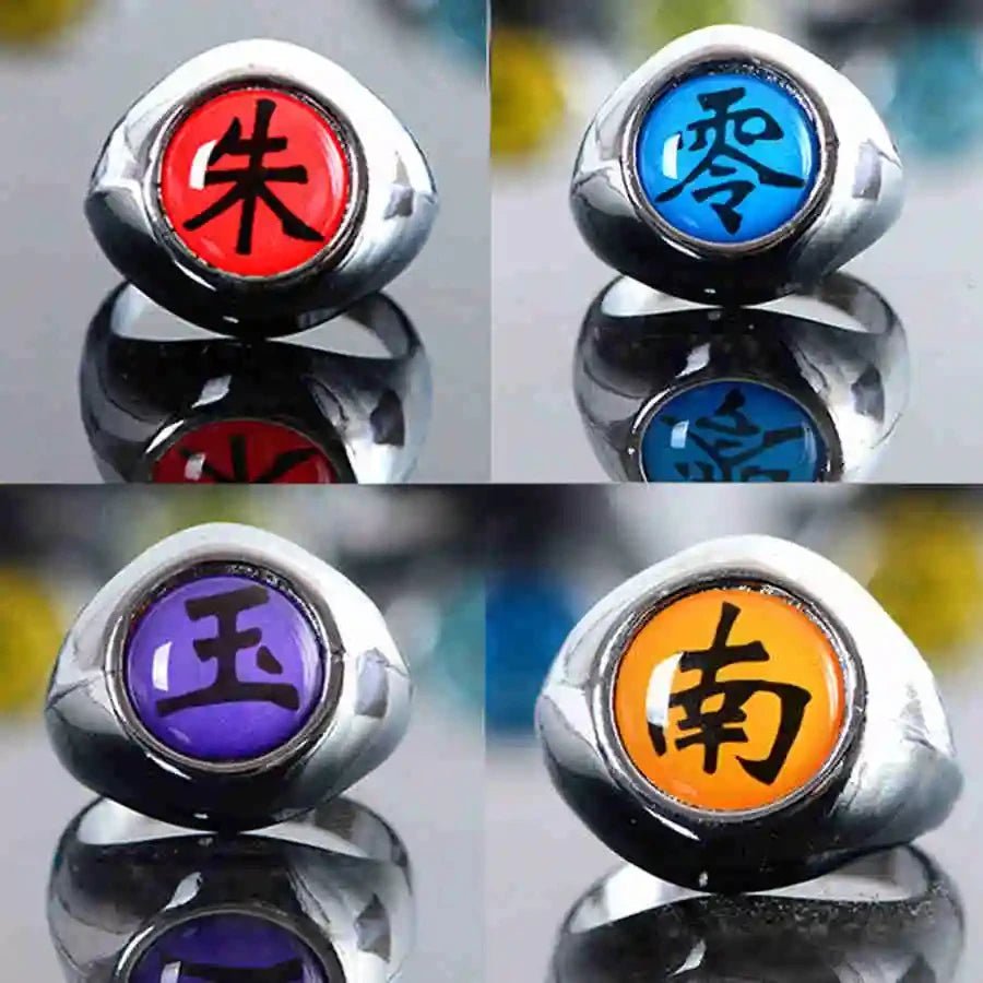 10pcs Naruto Akatsuki Rings - MangaSense